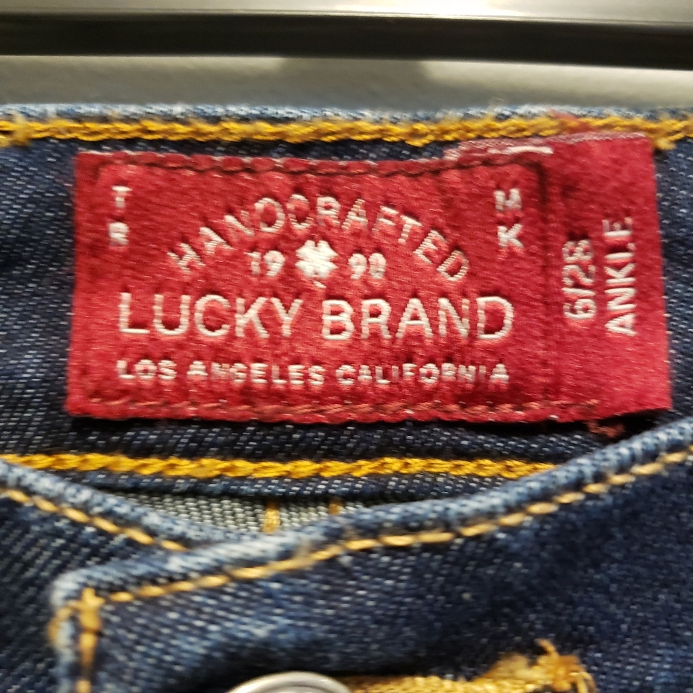 Lucky Brand Sweet' N Straight Ankle Jeans Size 6/28 - Picture 4 of 13